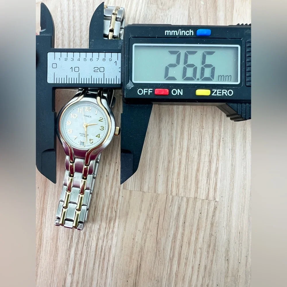 Timex indiglo two-tone ladies dress watch NEW BATTERY
